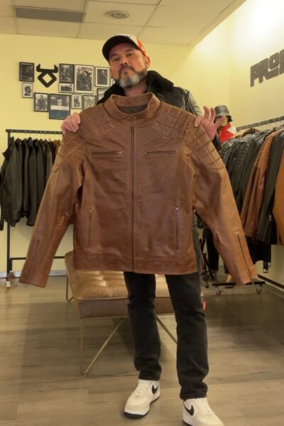 Chaqueta de Cuero Scrambler