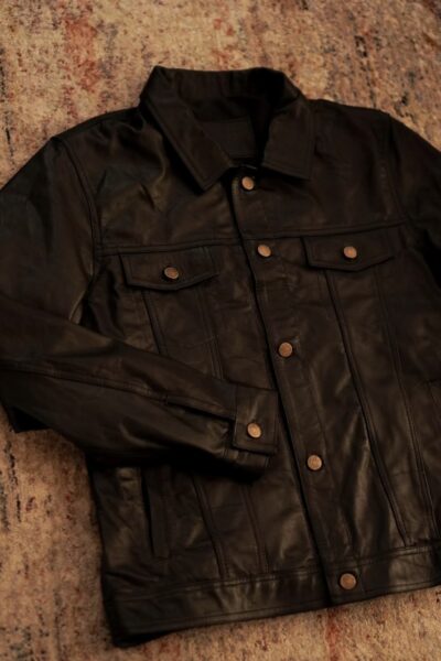 Chaqueta de Cuero Eddie Negro